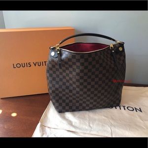Louis Vuitton Duomo Hobo in Damier Ebene